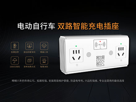 壁挂双路智能充电插座
